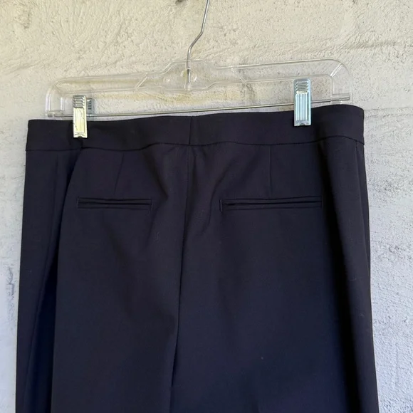 Lafayette 148 NY Black Lightweight Stretch Wool Classic Trousers Size 4 - Picture 6 of 12